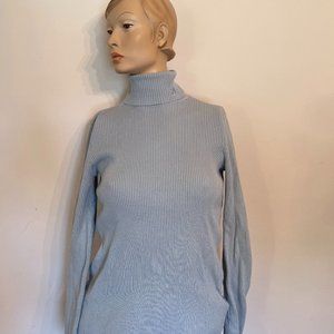 Ralph Lauren light blue knit turtleneck sweater